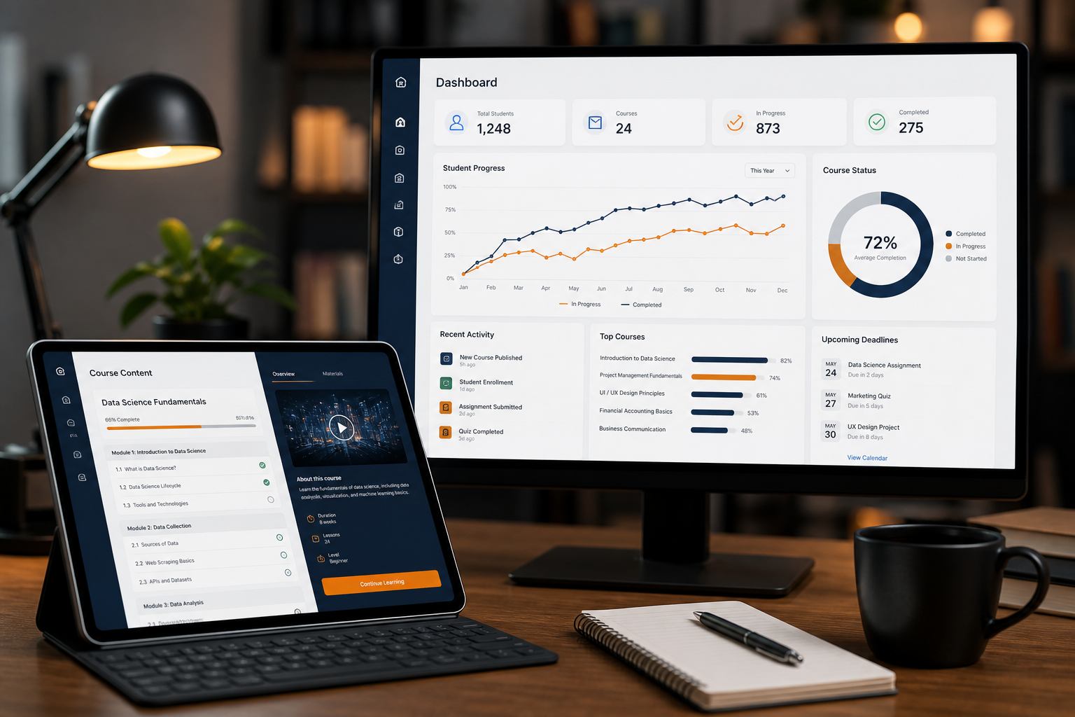 Education technology software visual