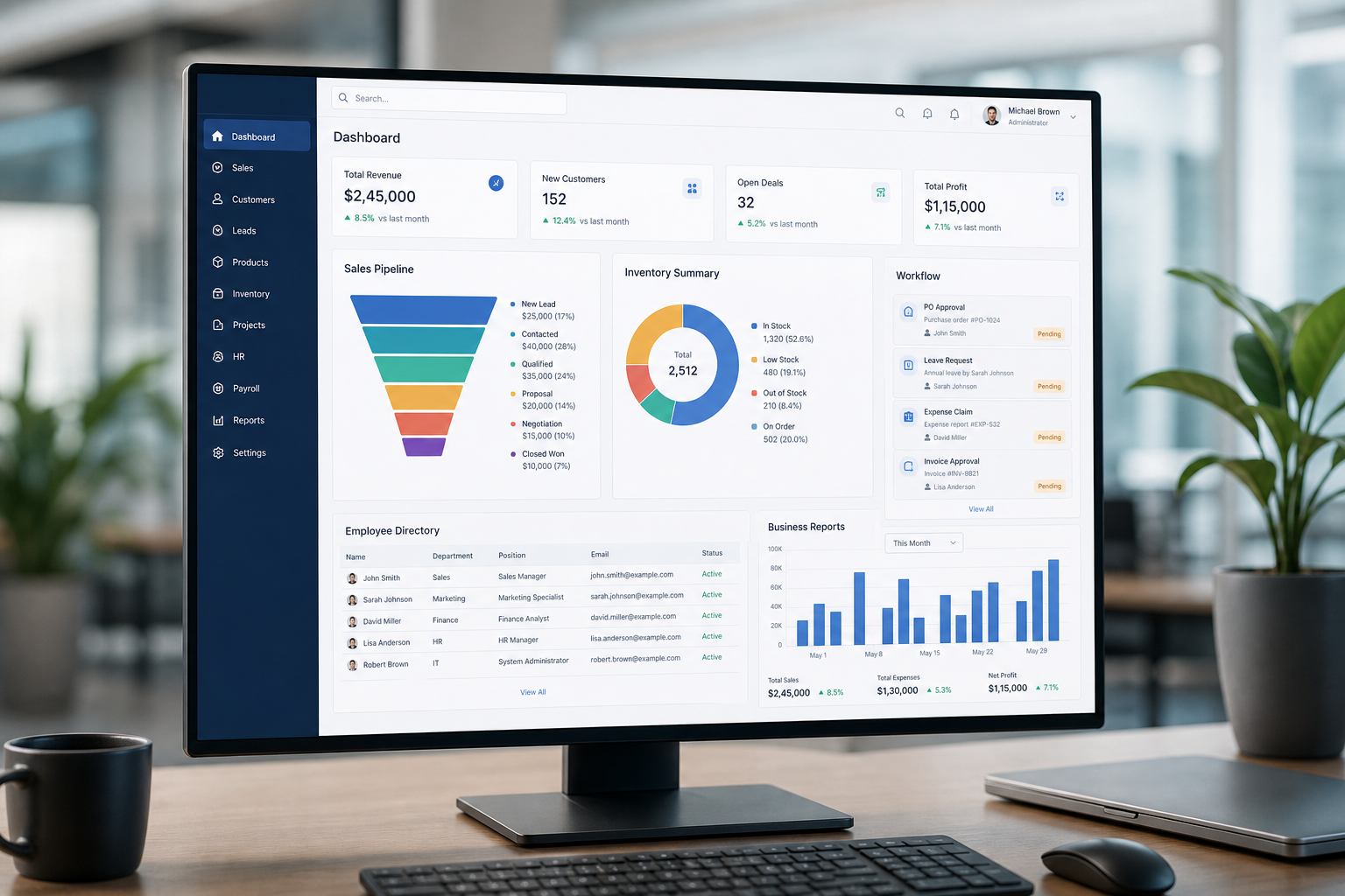 CRM ERP software