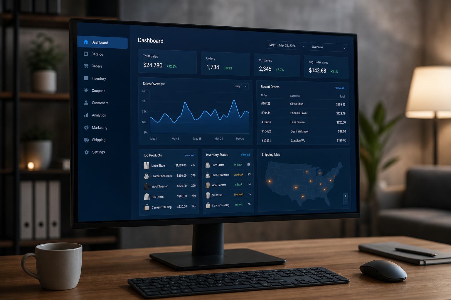E-commerce admin